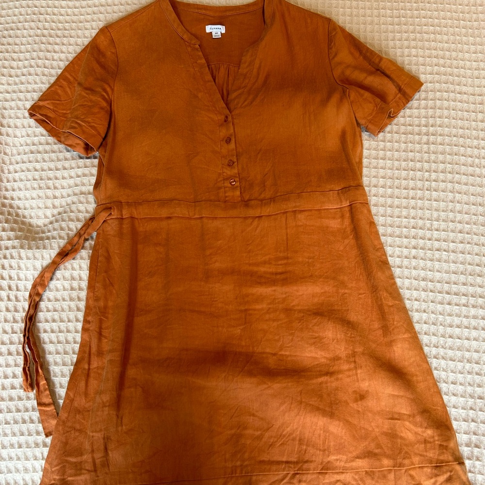 EUC Cuyana Linen Shirtdress